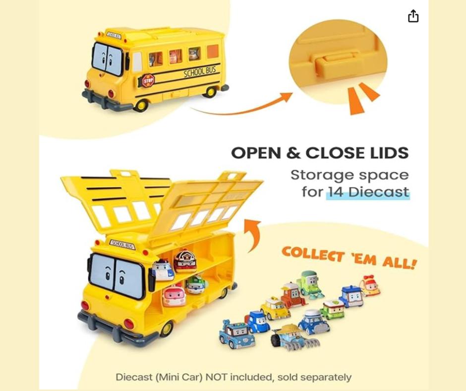 Robocar Poli School Bus Carrying Case – Official Robocar POLI Toys