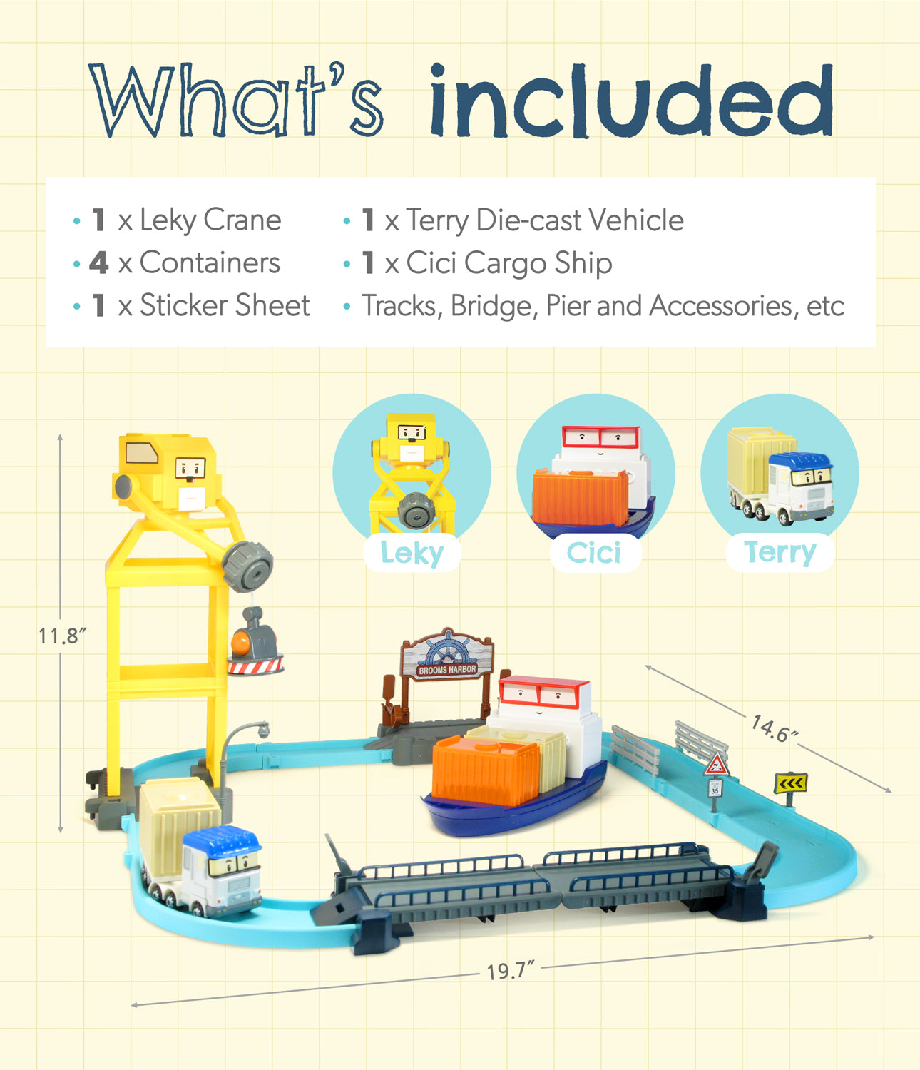 Poli Official Cargo Station Playset
