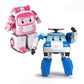 4" TRANSFORMING ROBOT - 2pcs Bundle (POLI, AMBER)