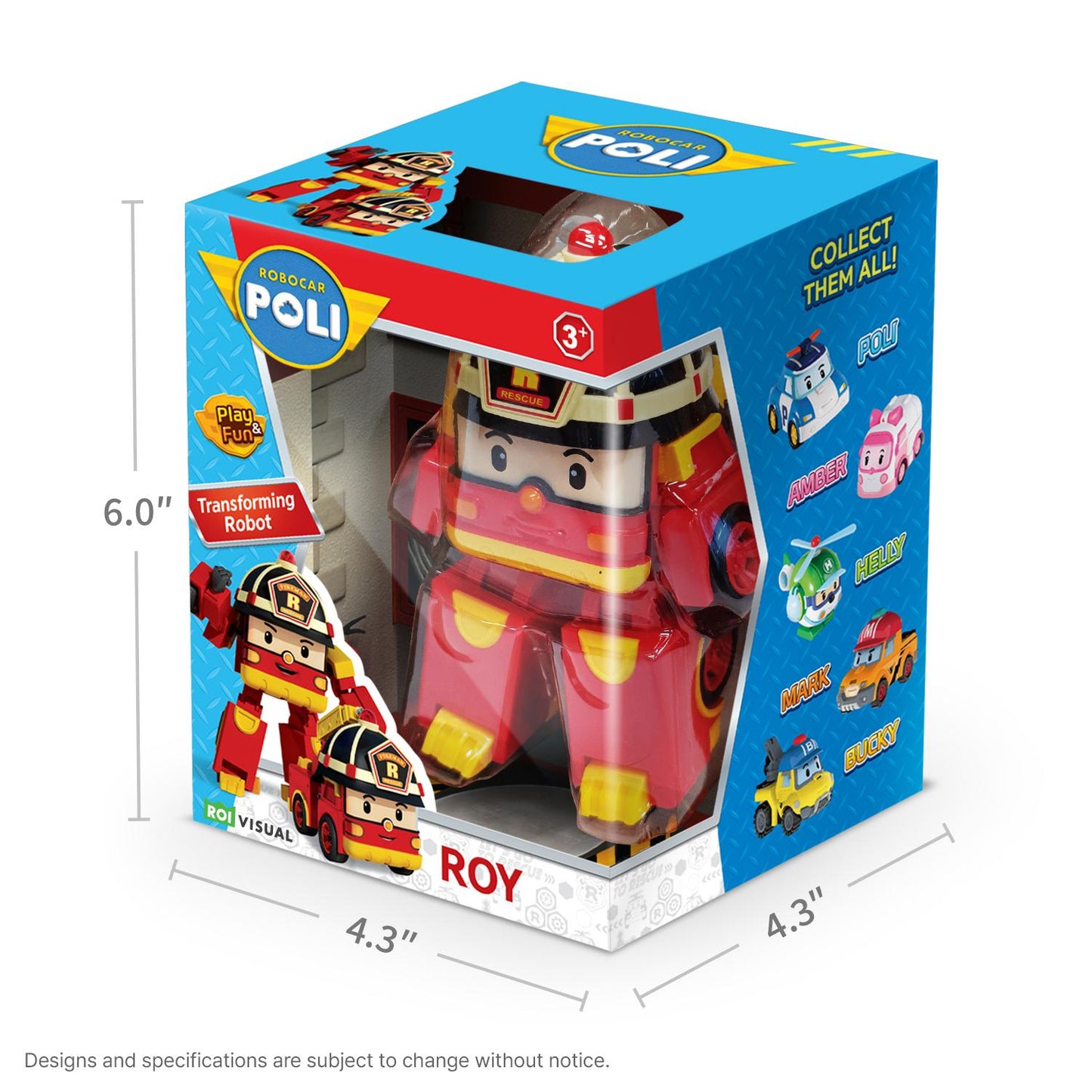 4" TRANSFORMING ROBOT - ROY