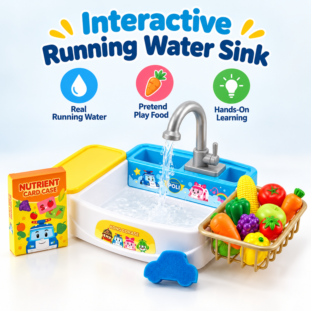 Pretend Play Sink With Running Water