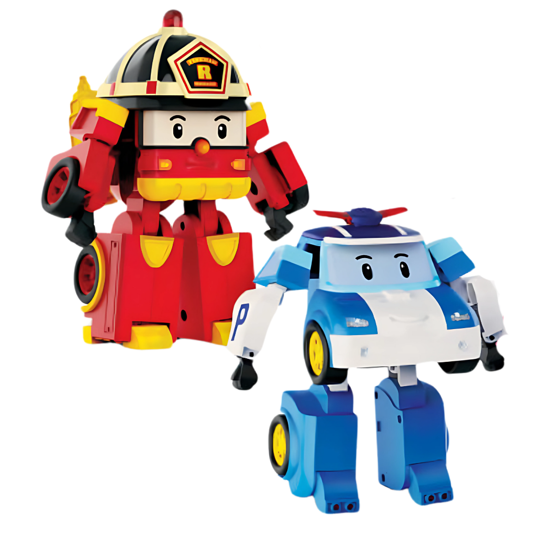 Robocar Poli & Roy 2-Pack Transforming Robots – Official Robocar
