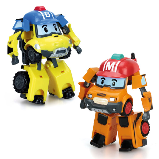 4" TRANSFORMING ROBOT - 2pcs Bundle (MARK, BUCKY)